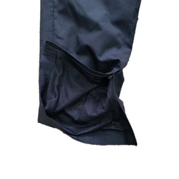 Under Armour Windbreaker Track Pants Mens LARGE Black Mesh Lined Loose Ankle Zip - Picture 8 of 11